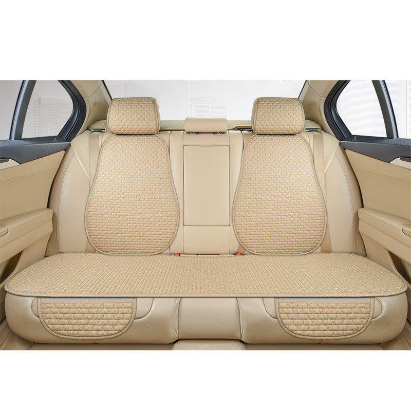 beige back bench seat cover set
