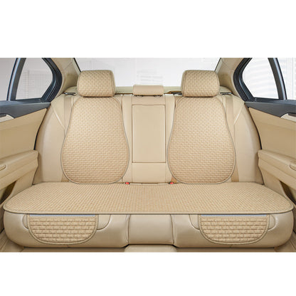 beige back bench seat cover set