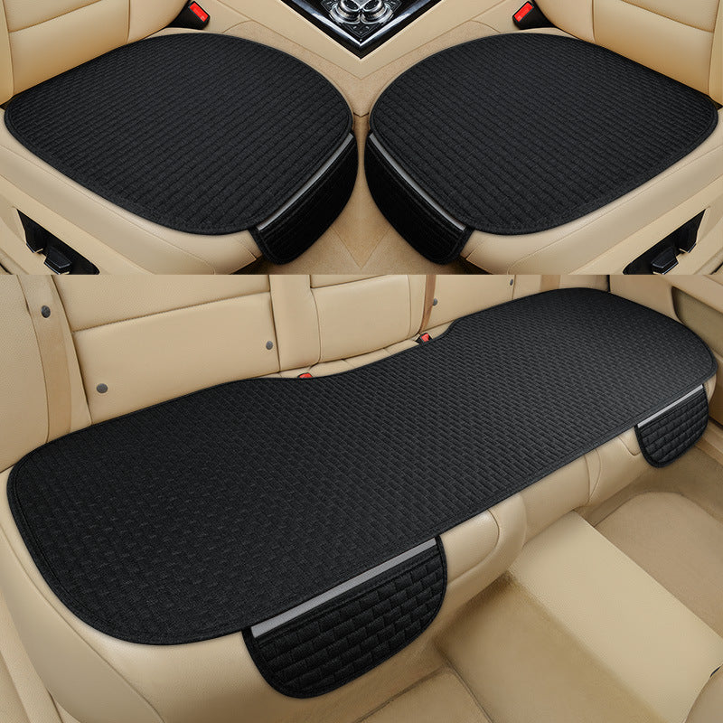 black seat cushion pack front and rear bench